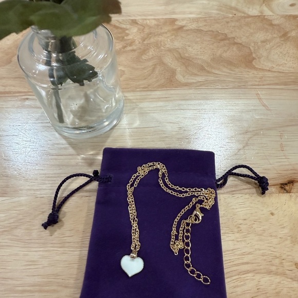 Gold Tone Heart Pendant Necklace - Picture 2 of 2